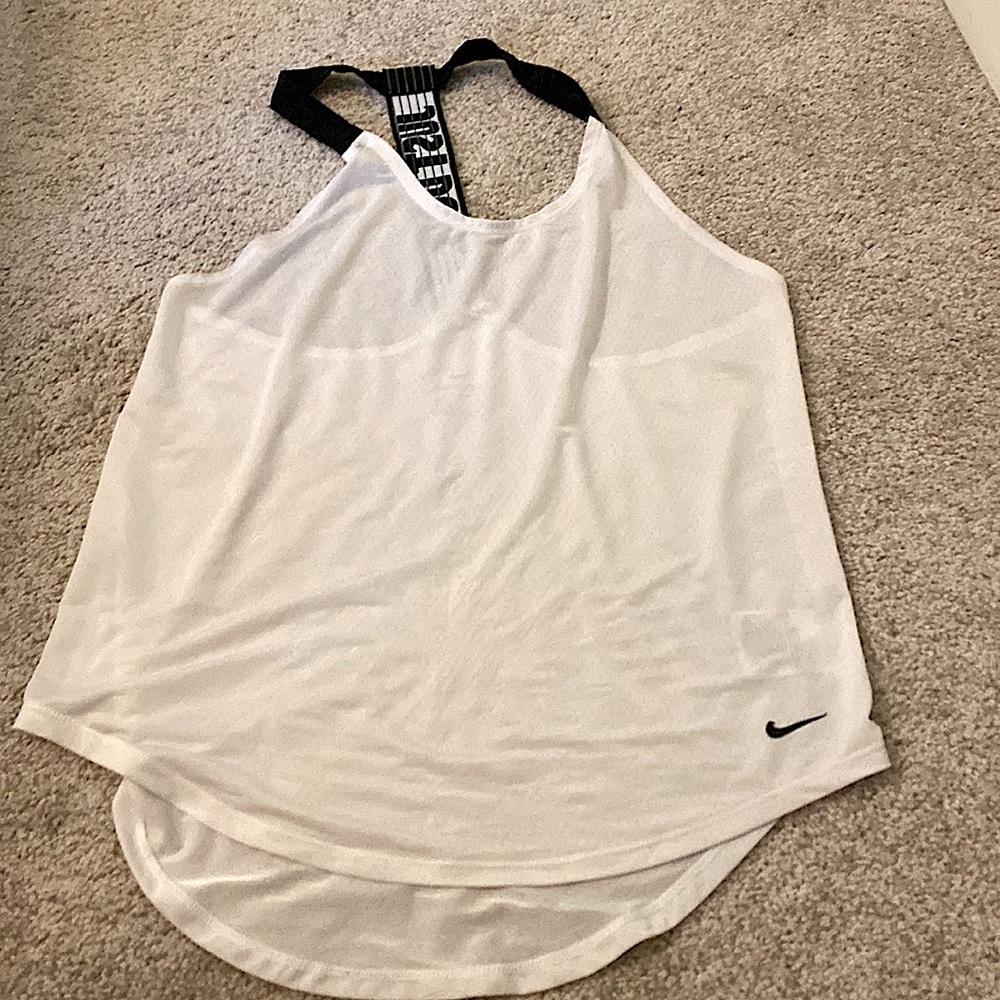 Nike Dri-Fit white gym top